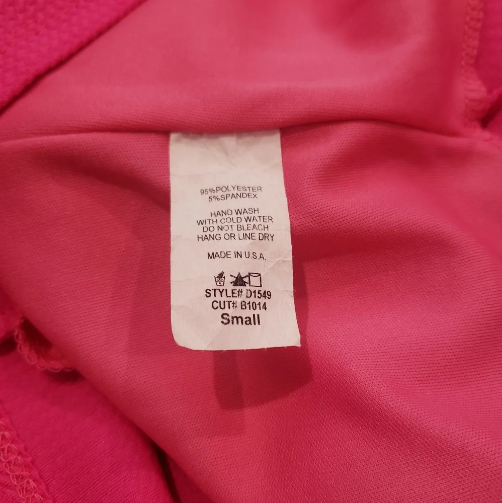 NWOT Hot pink fuchsia textured bodycon sleeveless pencil dress w/ cutouts, Small - Picture 3 of 5